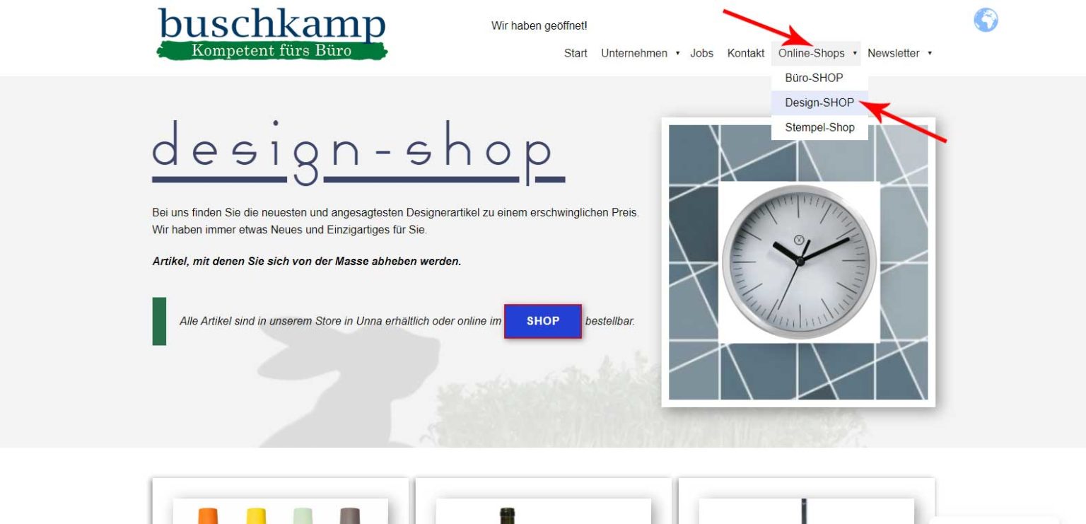 ist online… Buschkamp